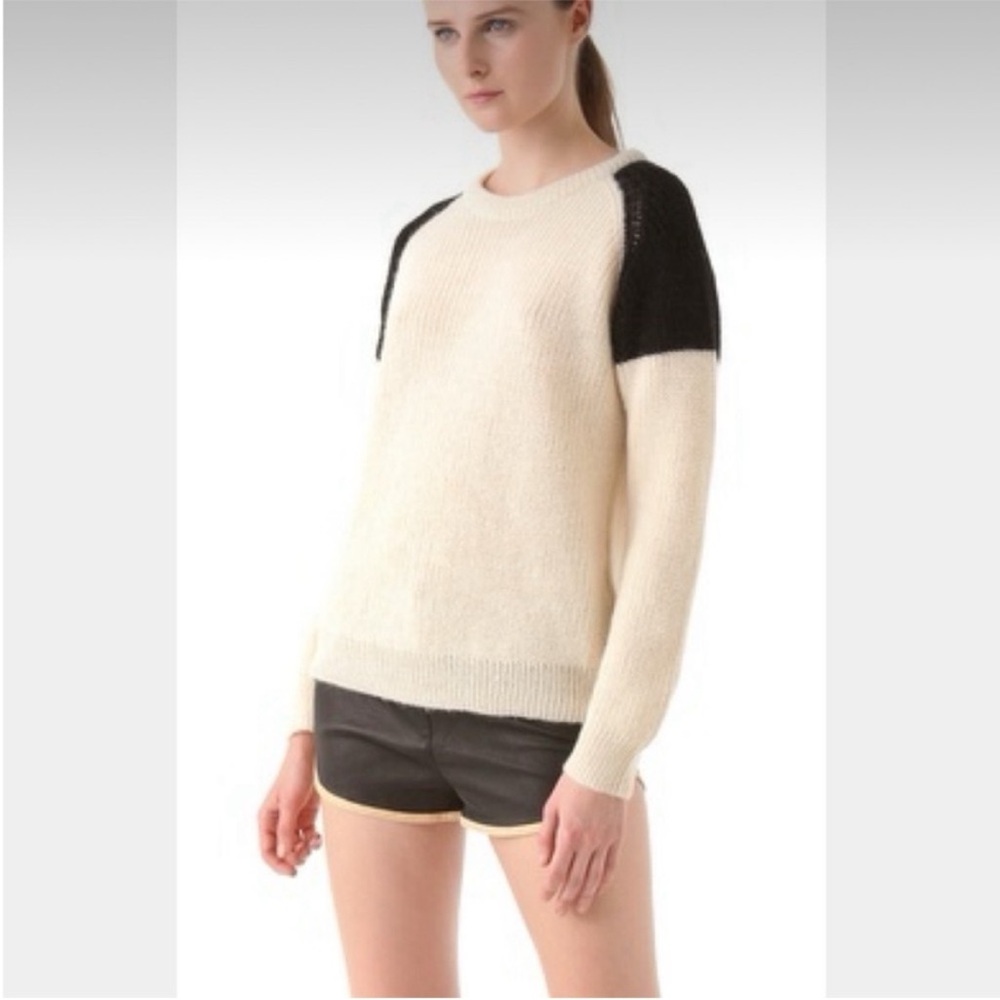 IRO Black and Cream Sweater sz M